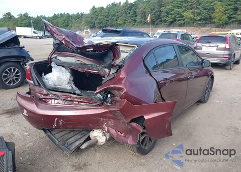 2013 Honda Civic Ex-L from USA, damaged, VIN 19XFB2F9XDE267732